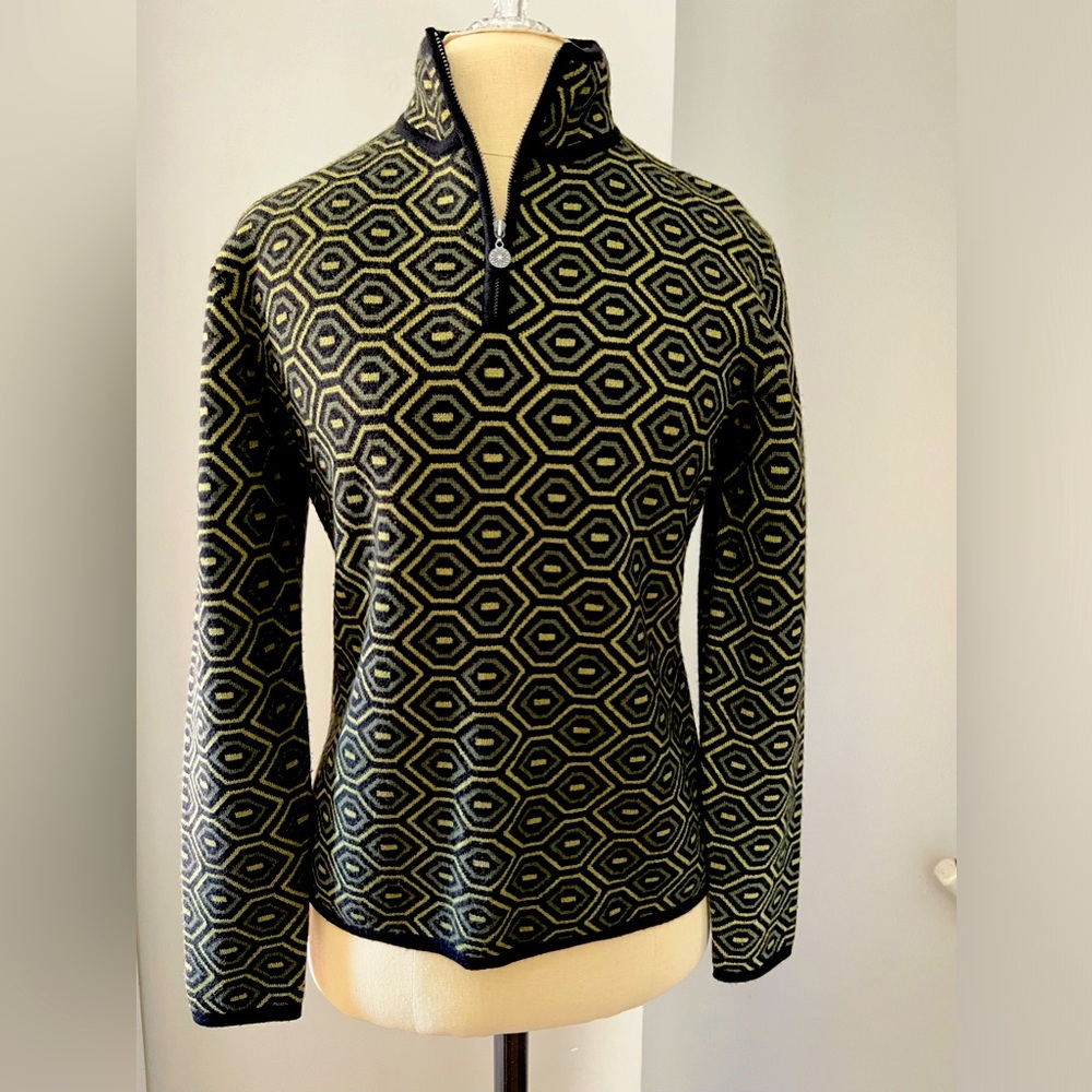 Neve Designs 1/4 zip merino wool women’s sweater size Medium M